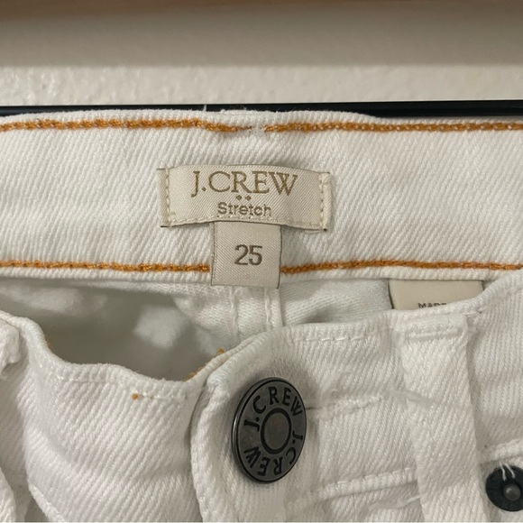 J. Crew Stretch Off White Skinny Jean Pants Size 25 - Picture 6 of 6